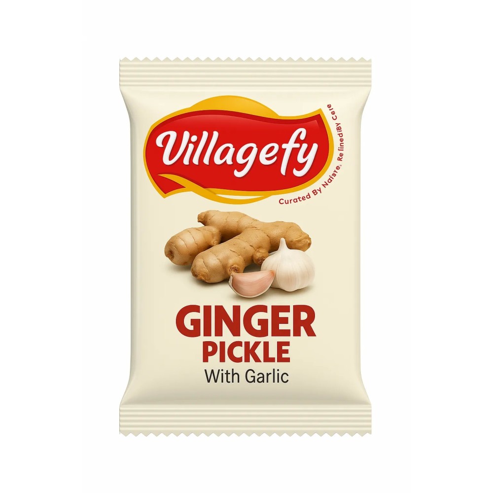 Ginger Pickle with Garlic - 35g Sachet (Pouch Pack of 10)
