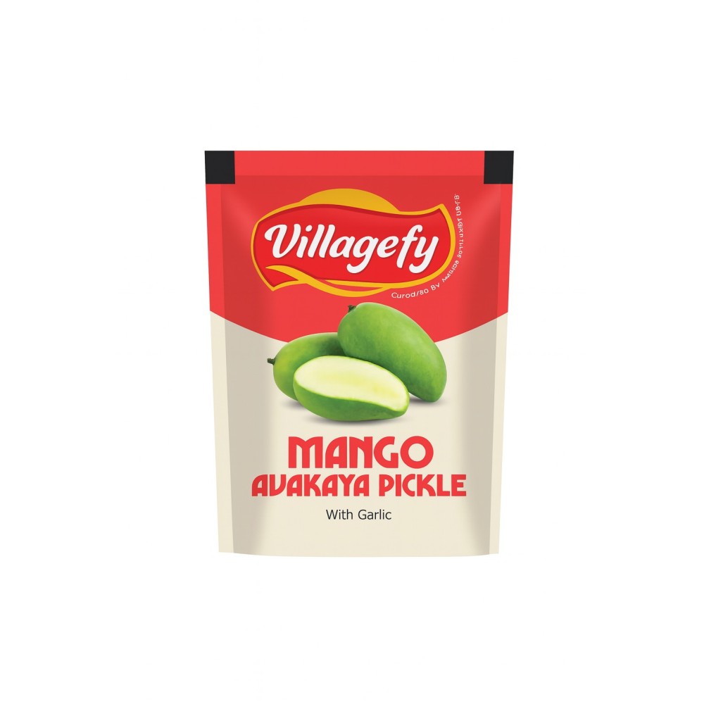 Mango avakaya Pickle with Garlic - 35g Sachet (Pouch Pack of 10)