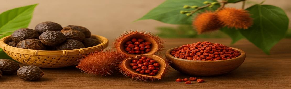 Organic Soapnuts and Annato Seeds from Indian Forests